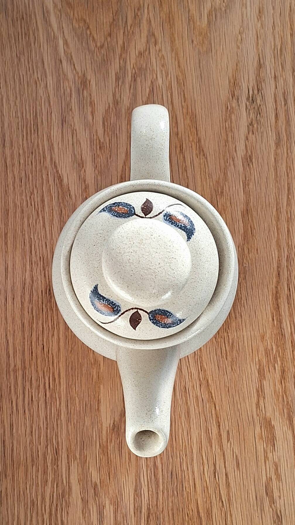 Saint Amand Sologne enamelled stoneware coffee pot