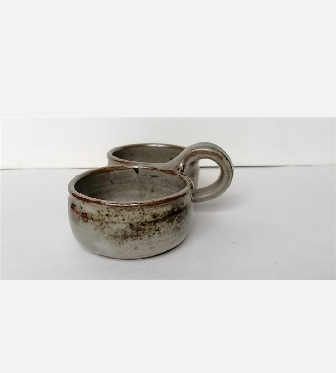 Servant condiments signed ATCH Thierry and Chantal Robert in Sandstone of Loir Poncé