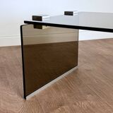 Table basse en verre fumé