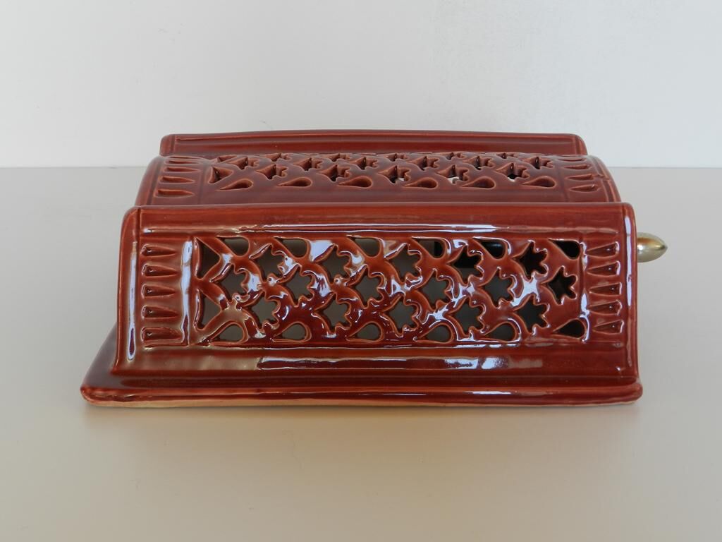 Open earthenware wall lamp