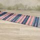 VINTAGE 80s Cotton Kilim RUG