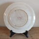 Assiette plate Lunéville KG du service Saxe rose en Terre de Fer