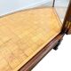 Antique Curved Glass Display Cabinet – Wooden Showcase – Early 20th Century