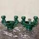 Pair of ceramic candlesticks