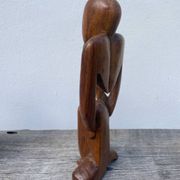 Wooden statuette sculpture, free form