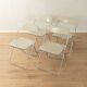 PLIA folding chairs from the 1960s by Giancarlo Piretti for Anonima Castelli (set of 4)
