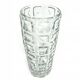 Vase, mid-century modern, transparent glass, Ząbkowice, Poland, 1970s