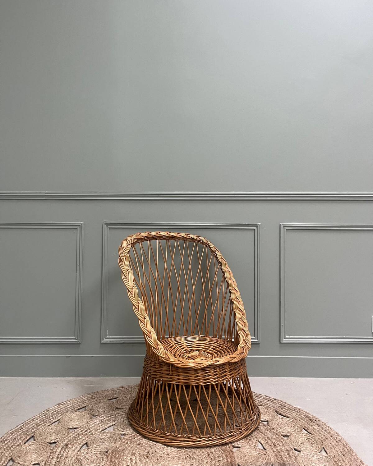 Fauteuil en rotin pour enfants