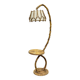 Lampadaire en rotin des années 70