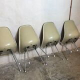 Set of 4 Eames chairs for Herman Miller,1960-70's