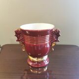 Vintage vase with seahorses