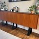 Vintage teak sideboard – Scandinavian style from the 60s/70s – 230 cm