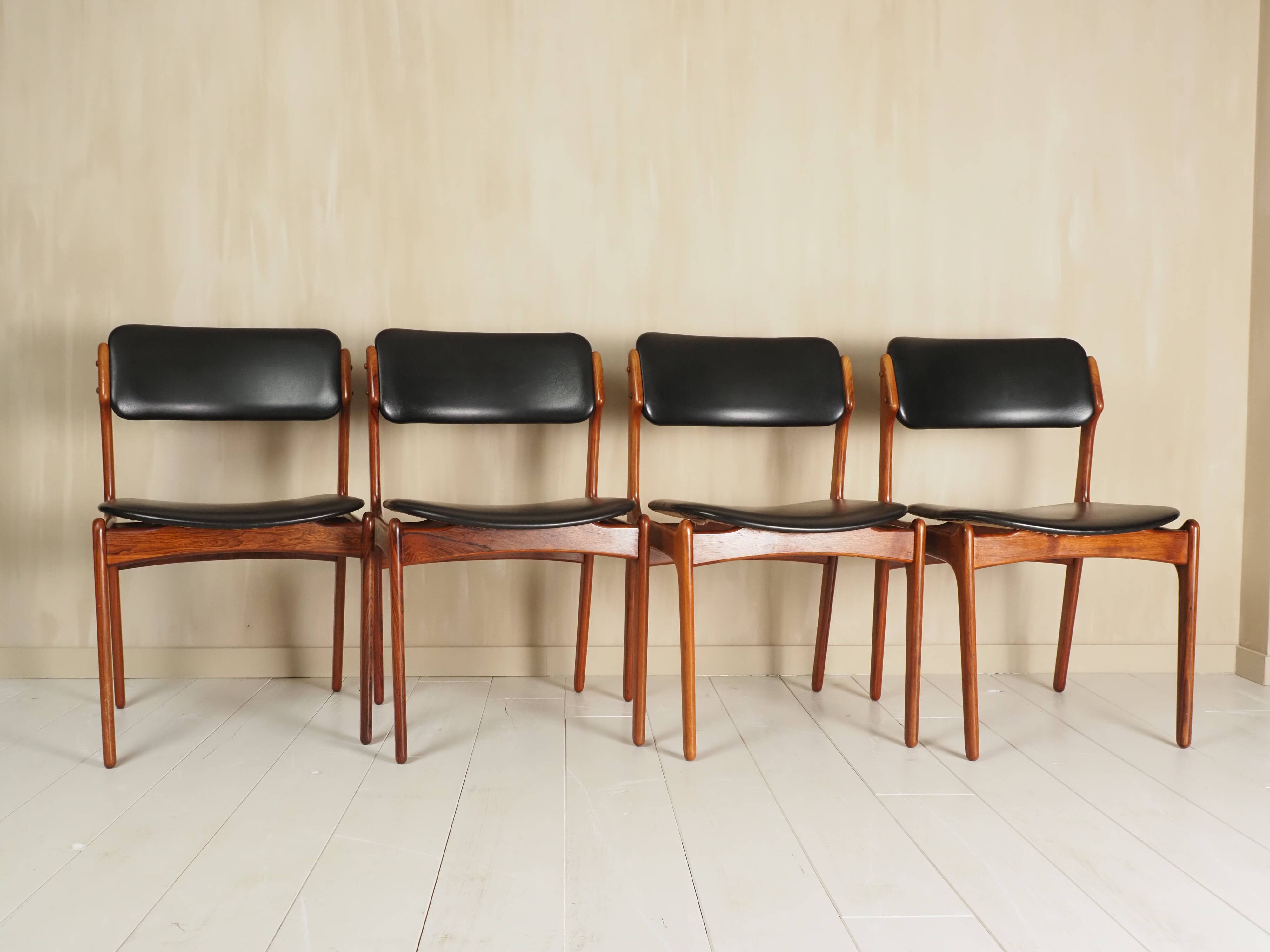Model 49 dining chairs by Erik Buck for OD Møbler, 1960s