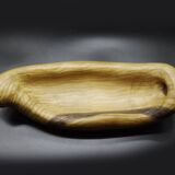 Faux Wood Platter by Grandjean Jourdan Vallauris