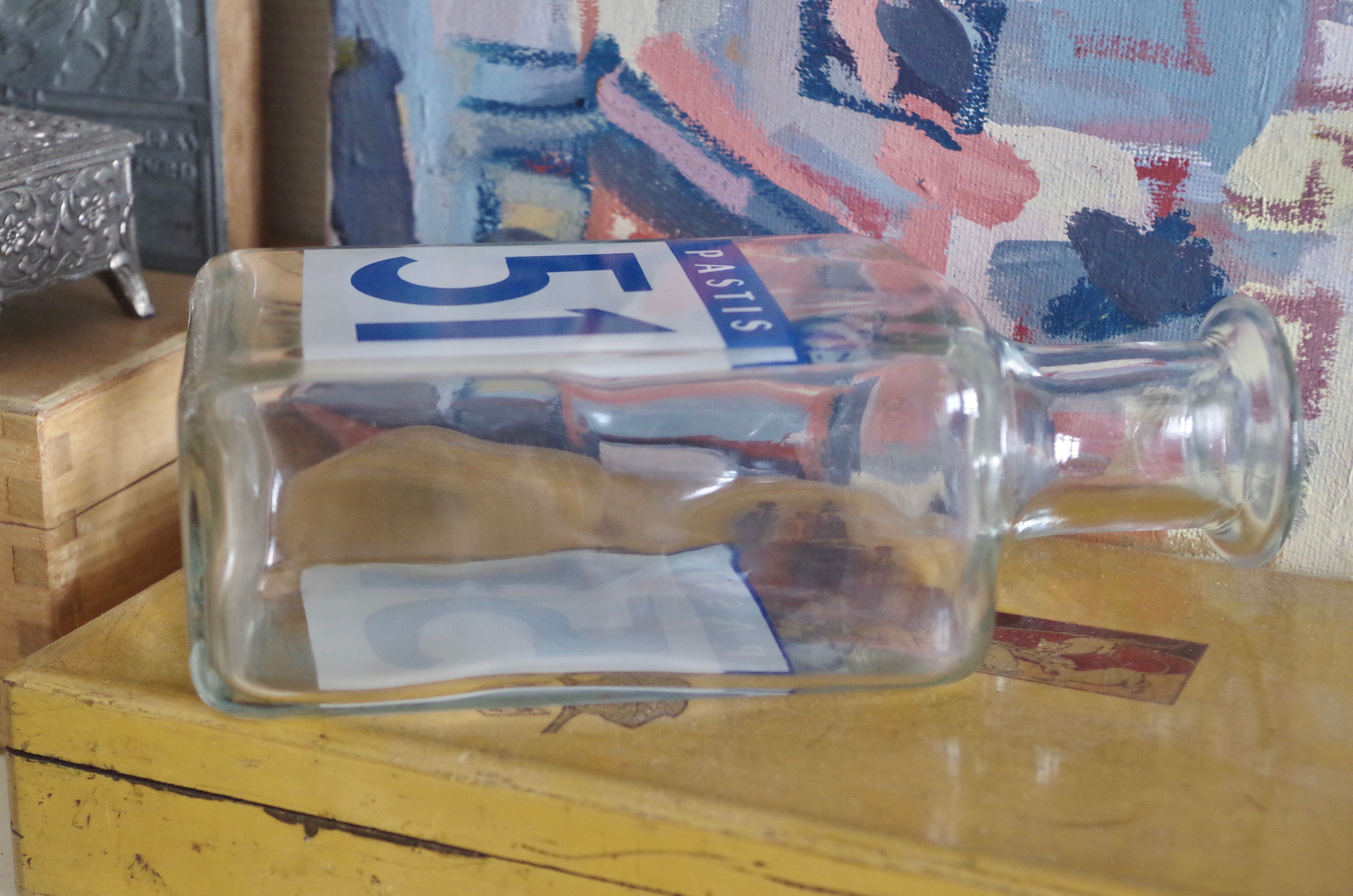 Vintage Pastis 51 retro advertising glass decanter