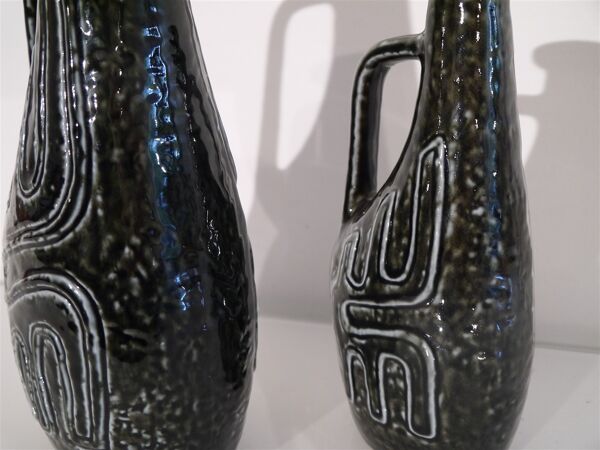 Paire de vases en ceramique de Gunnar Nylund 1960