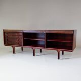 Buffet italien moderne des années 1950 Frattini pour Bernini – Portes coulissantes en bois