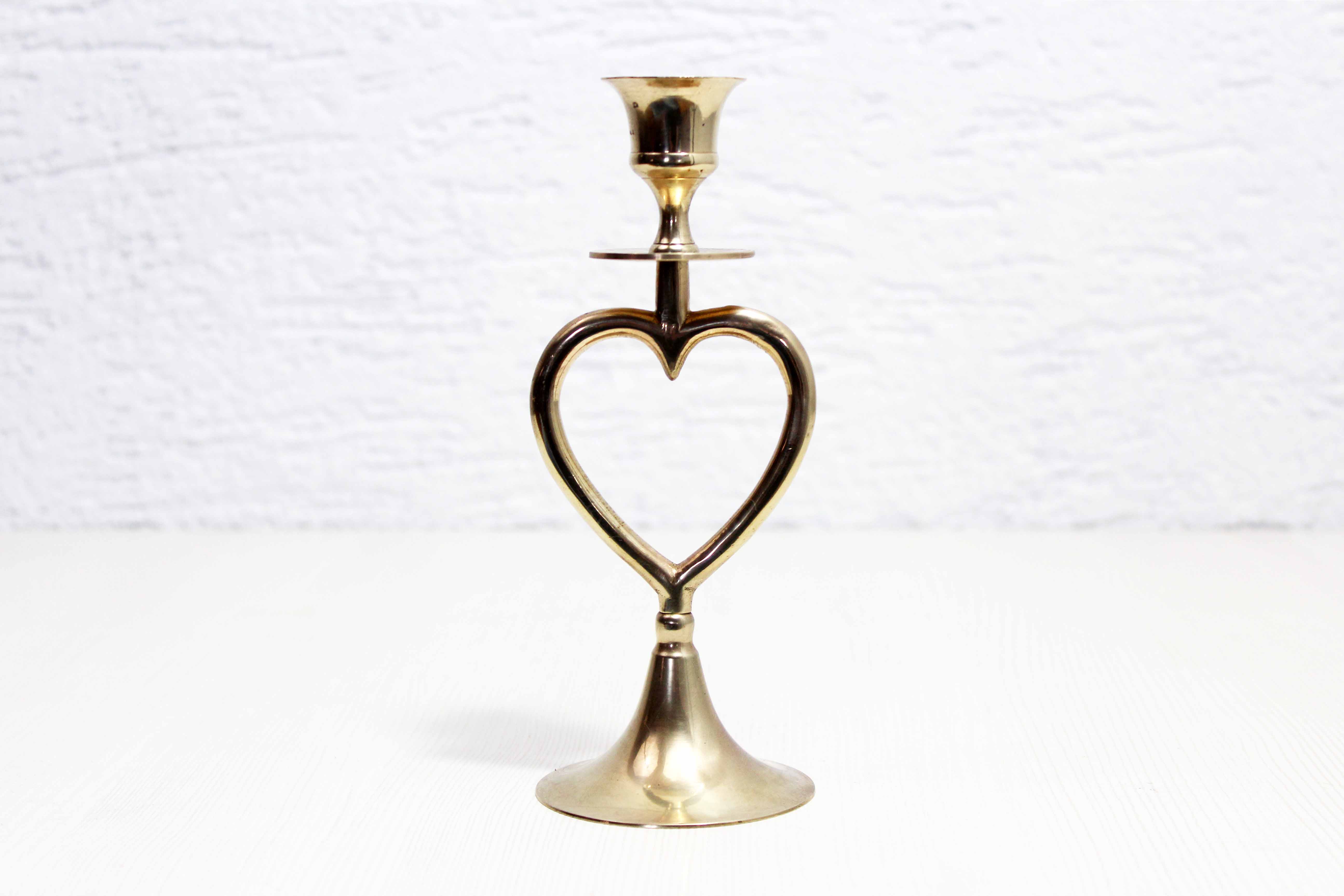 Vintage brass candle holder