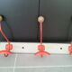 Patère vintage bois et métal