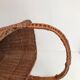 Vintage rattan wicker market basket