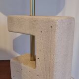 vintage reconstituted stone lamp