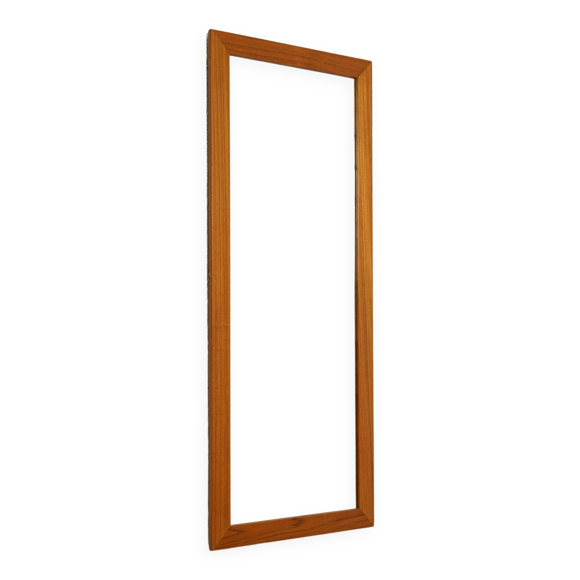 Teak framed mirror