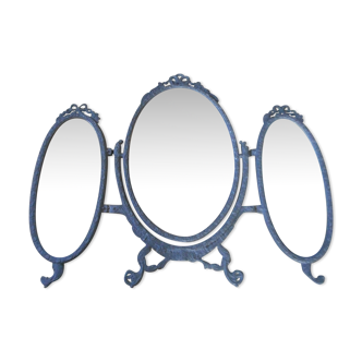 miroir psyché triptyque à poser pour table ou coiffeuse