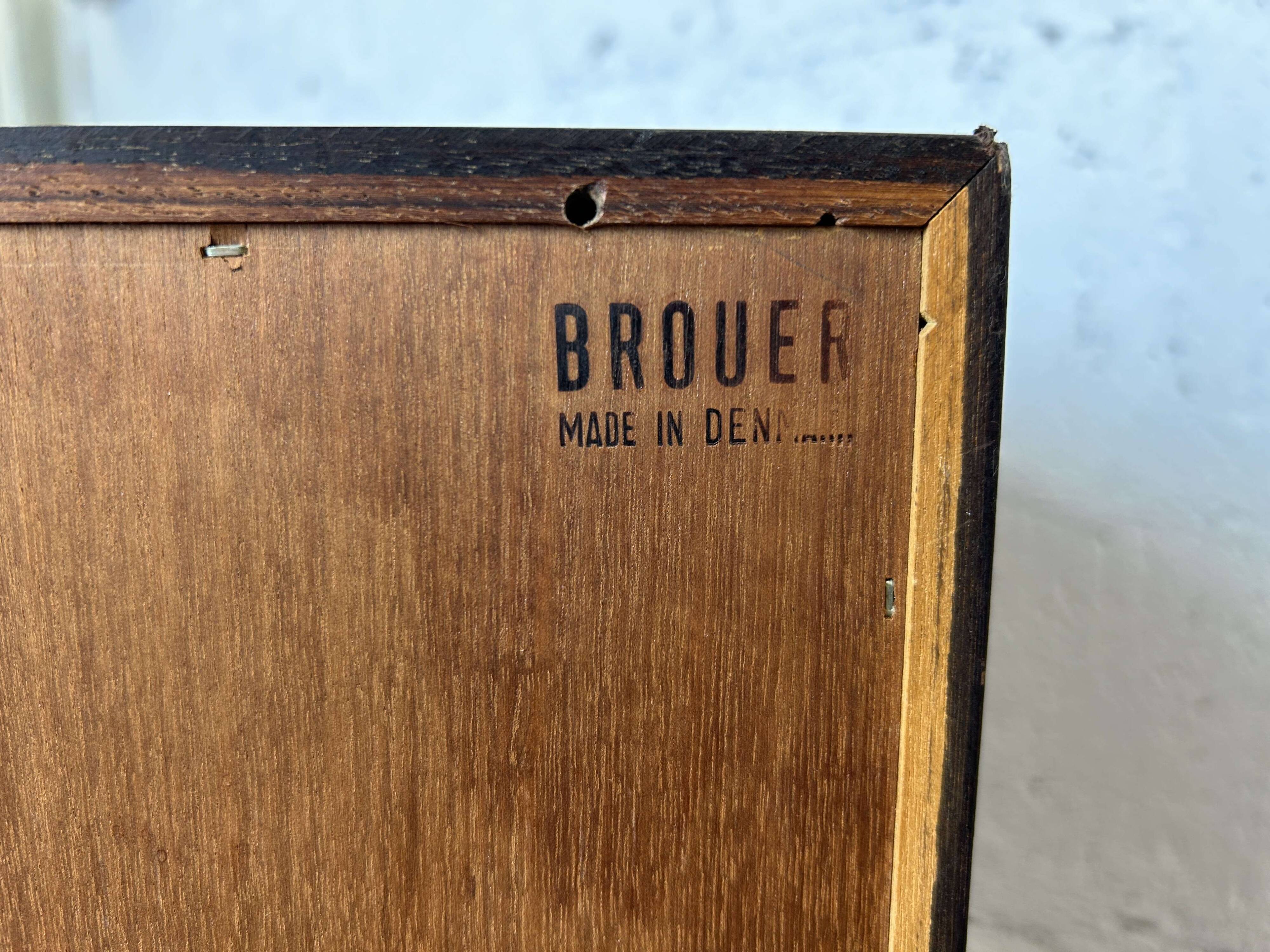 Vintage Scandinavian rosewood sideboard by Brouer, 1960s