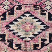 Soft Pink & Orange Rare Style Vintage Runner Rug, 91x359 Cm