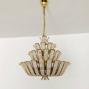 Crystal Glass Chandelier by Palwa