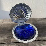 Metal shell butter dish