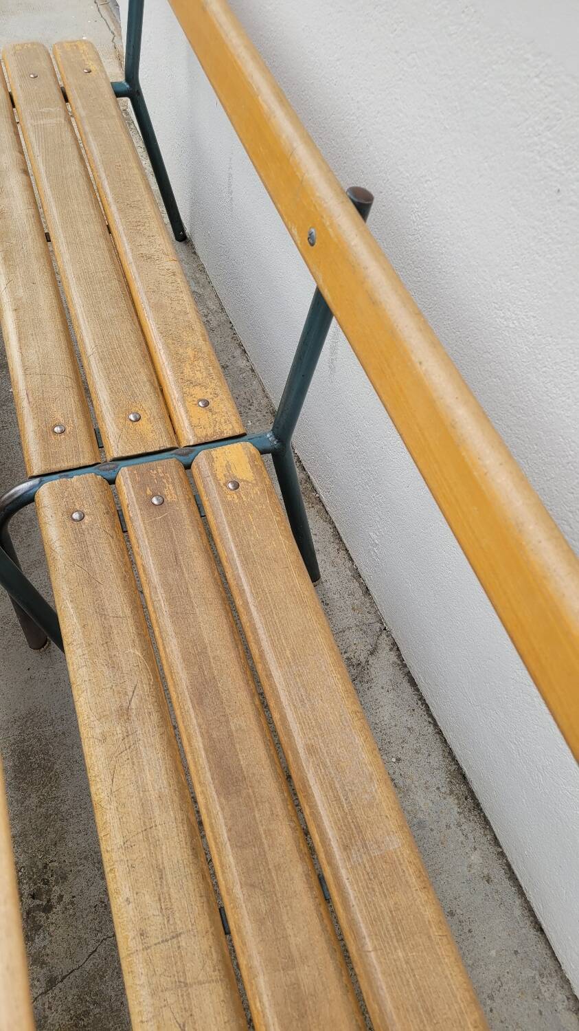 Pair of Mullca nursery school benches 1950s