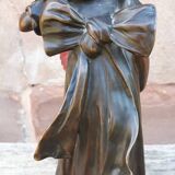 Art nouveau bronze lamp, by léo laporte blairsy et daum