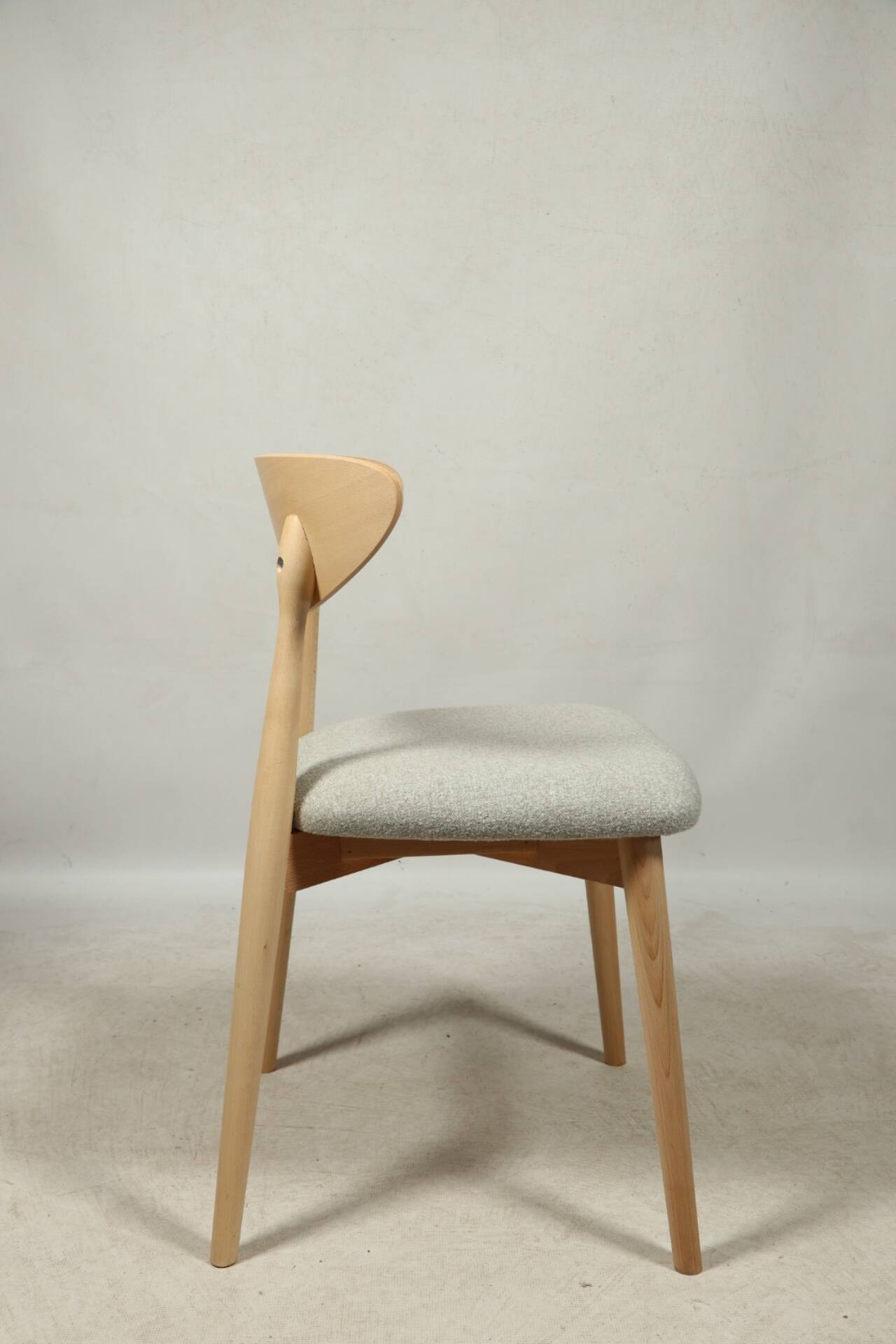 Dining room chairs set of 6 sage green Scandinavian design