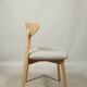Dining room chairs set of 6 sage green Scandinavian design