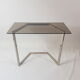 Console laiton et verre fumé