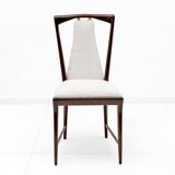 Set of 6 Osvaldo Borsani Mid-Century Modern Italian Bouclè Dining Chairs