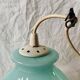 Suspension vintage en opaline verte