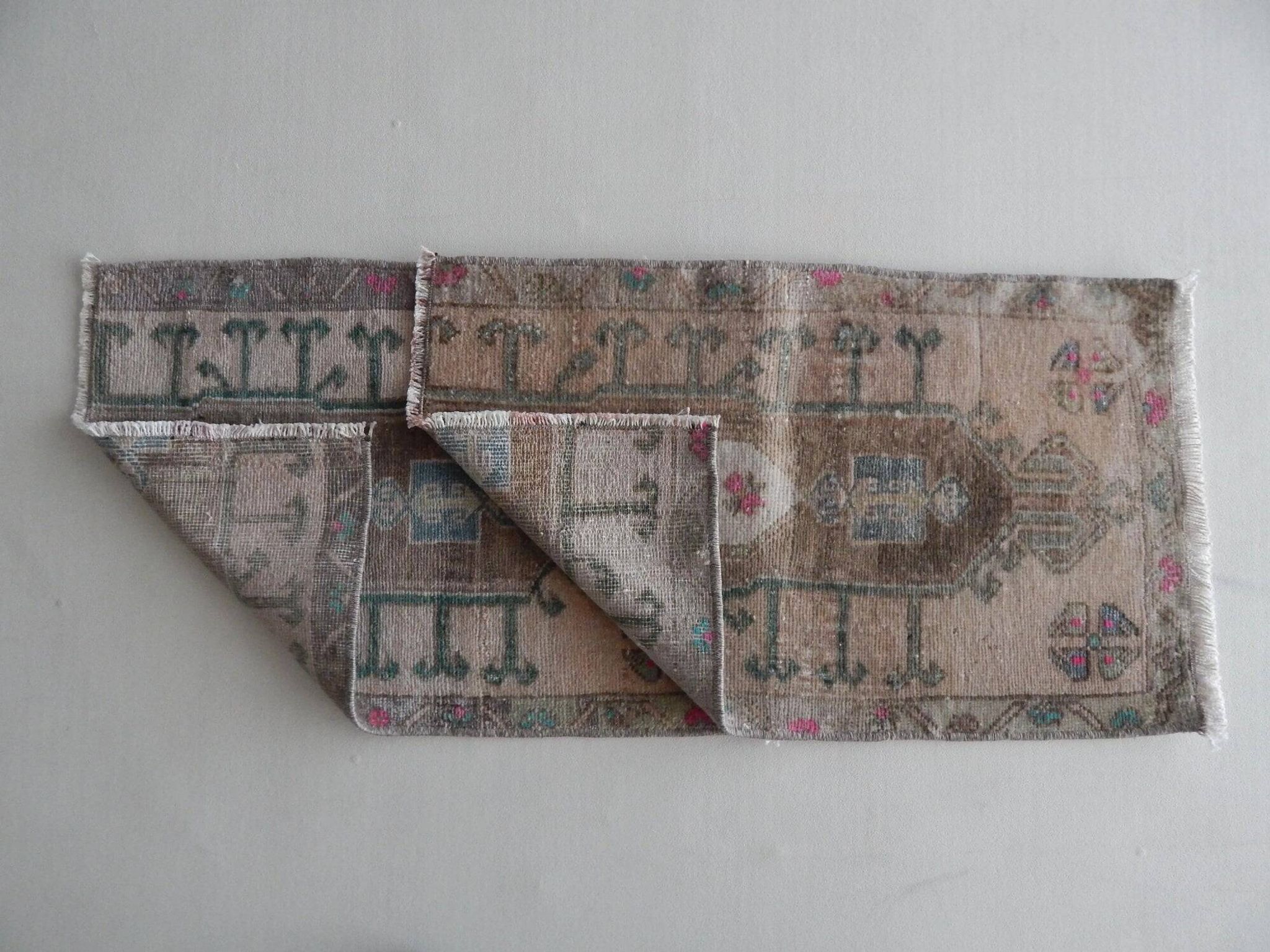 Lot de 2 tapis turcs vintage faits main