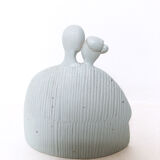 Blue couple, ceramiche chiminazzo, 1970