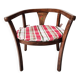 Vintage 1960s  turned wooden children's armchair