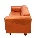 Stunning Leather 2.5 seater Sofa design by Pierluigi Cerri for poltrona fra