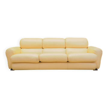 Leather sofa, Italian design, 1960s, production: Italy