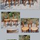 8 bistro chairs n°14 and n°18 in curved wood early twentieth century
