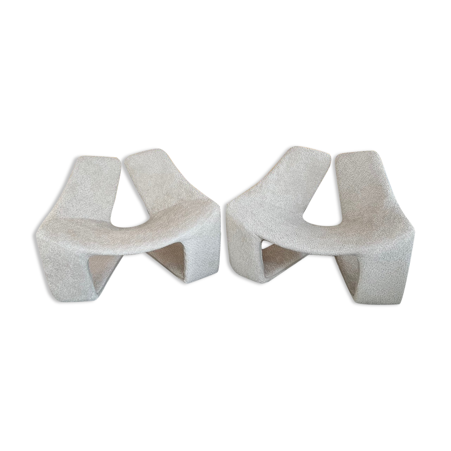 Pair of Zen armchairs by Kwok Hoi Chan for Maison Steiner, 2003 edition.