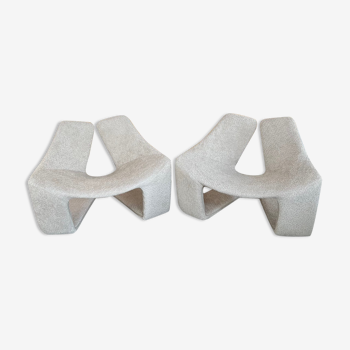 Pair of Zen armchairs by Kwok Hoi Chan for Maison Steiner, 2003 edition.