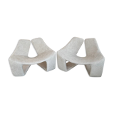 Pair of Zen armchairs by Kwok Hoi Chan for Maison Steiner, 2003 edition.