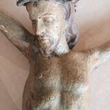 Large polychrome wooden Christ, 17th century