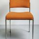 Chaise vintage design, structure tubulaire chromée, années 1960-1970