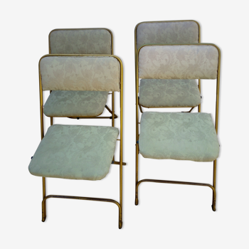 4 vintage folding chairs Lafuma Chantazur
